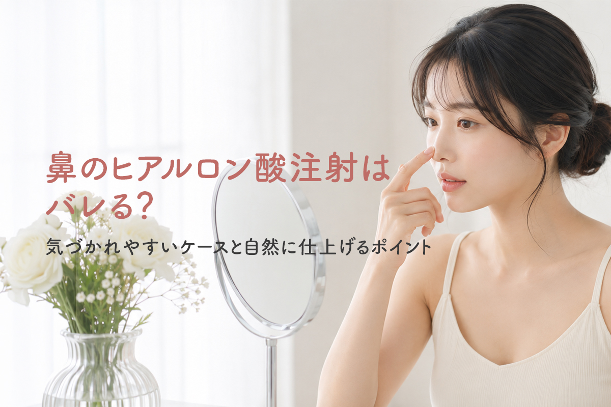 鼻のヒアルロン酸注射はバレる？気づかれやすいケースと自然に仕上げるポイント