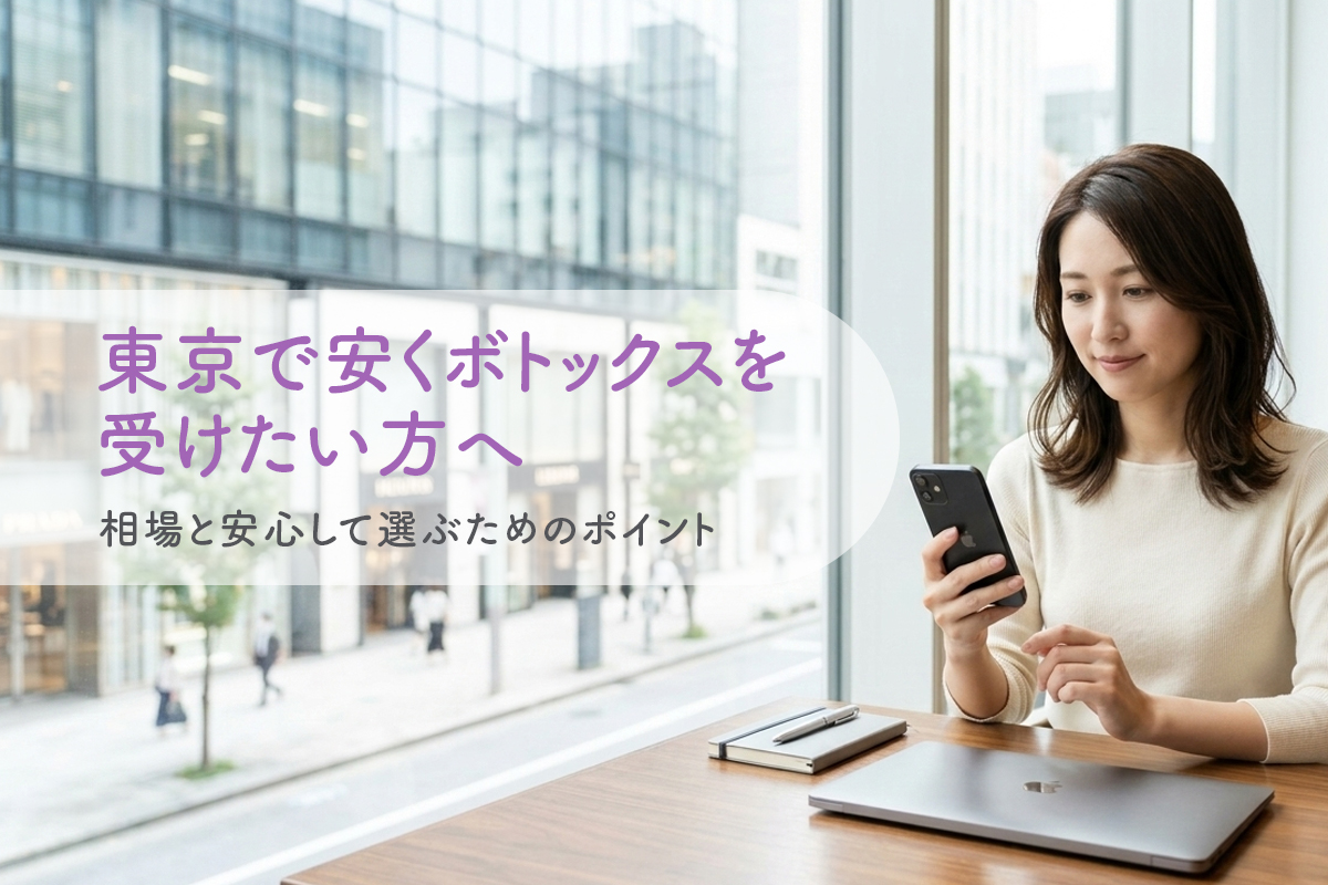 【症例画像あり】東京で安くボトックスを受けたい方へ 相場と安心して選ぶためのポイント