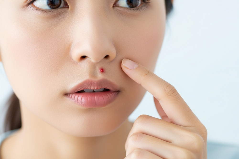 鼻の下にニキビができる主な原因