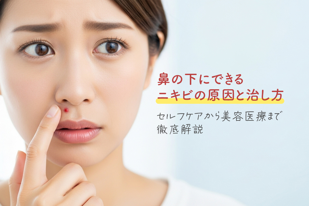 鼻の下にできるニキビの原因と治し方｜セルフケアから美容医療まで徹底解説