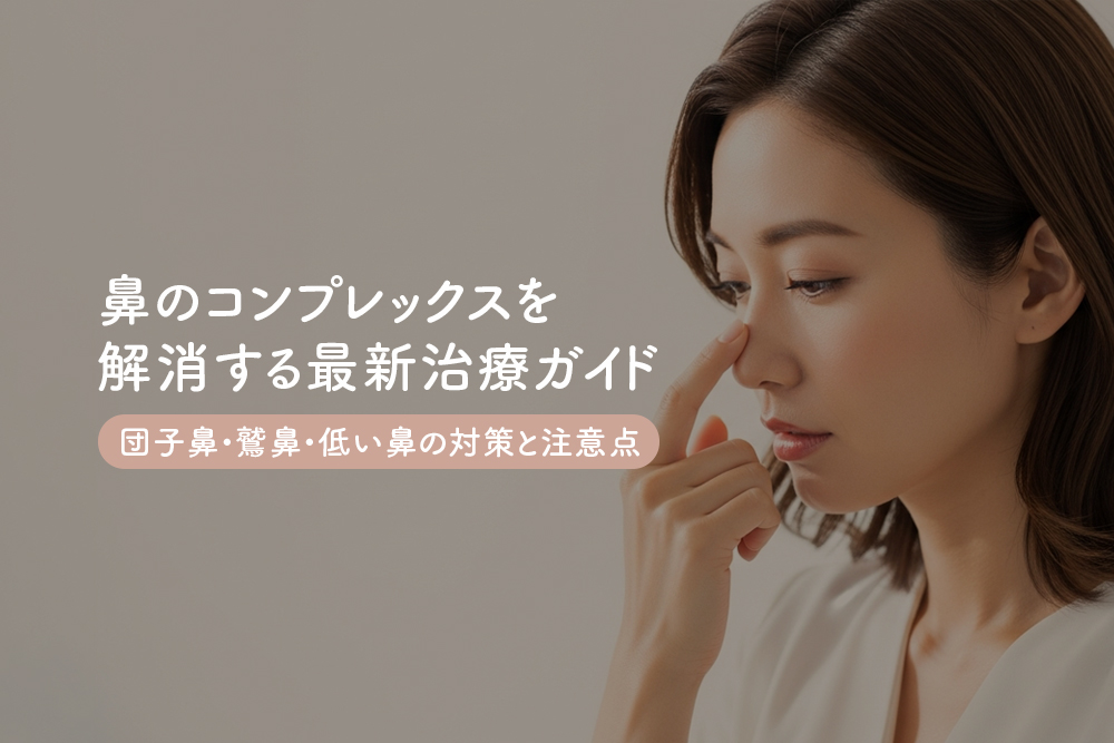 鼻のコンプレックスを解消する最新治療ガイド｜団子鼻・鷲鼻・低い鼻の対策と注意点