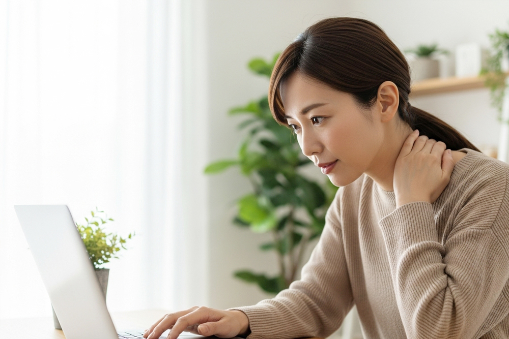 リモートワークが招く姿勢の乱れとシワの原因