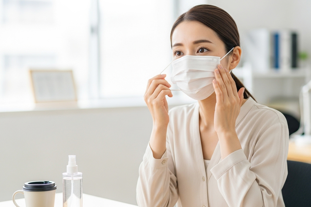 マスクやエアコンの冷風で起きやすい肌トラブル対策