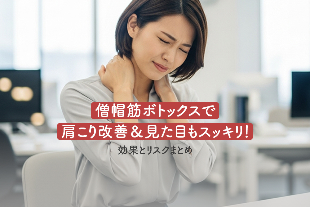 僧帽筋ボトックスで肩こり改善＆見た目もスッキリ！効果とリスクまとめ