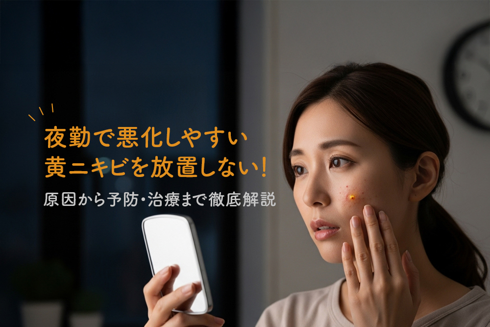 夜勤で悪化しやすい黄ニキビを放置しない！原因から予防・治療まで徹底解説