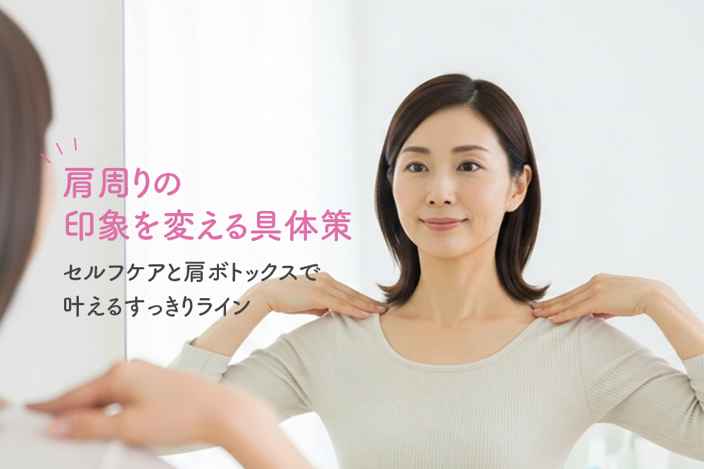 肩周りの印象を変える具体策｜セルフケアと肩ボトックスで叶えるすっきりライン