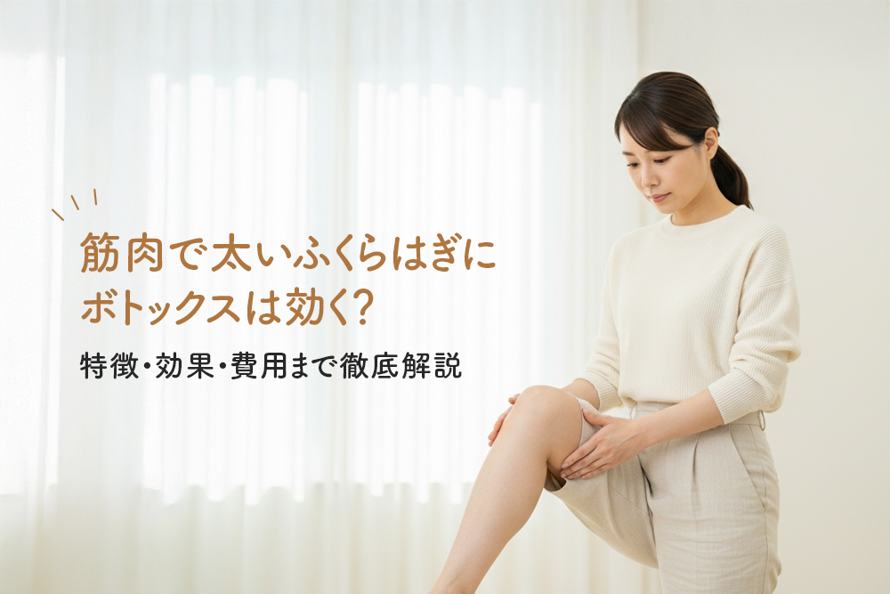 筋肉で太いふくらはぎにボトックスは効く？特徴・効果・費用まで徹底解説