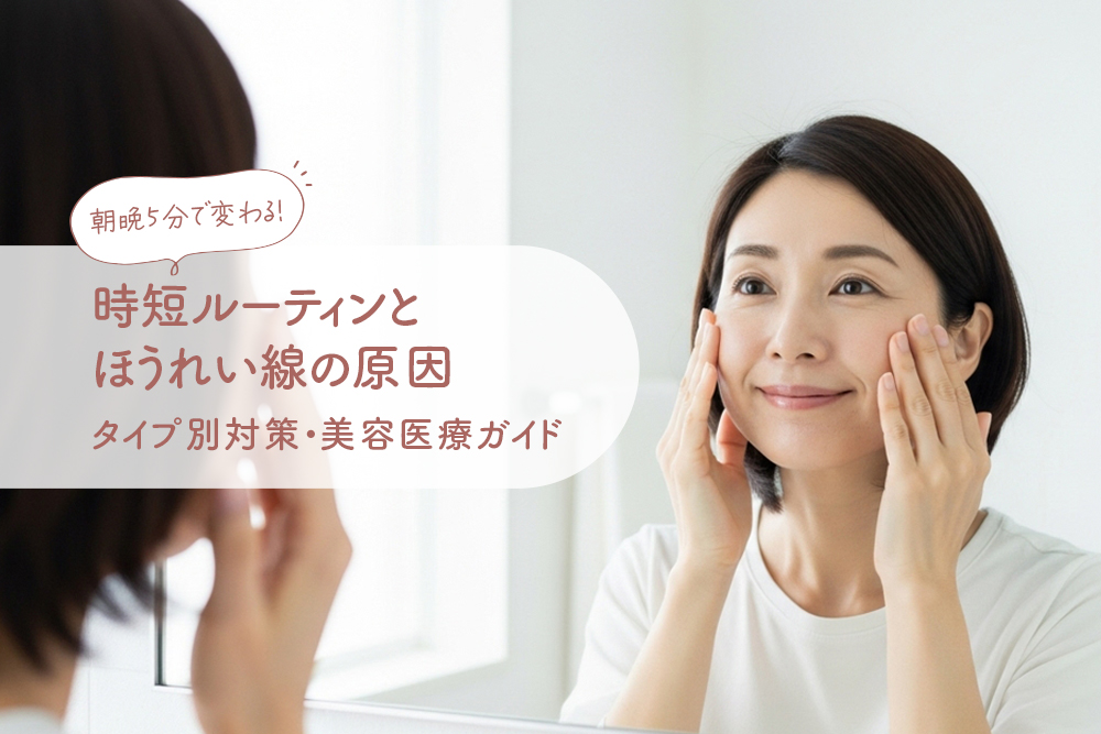 朝晩5分で変わる！時短ルーティンとほうれい線の原因タイプ別対策・美容医療ガイド
